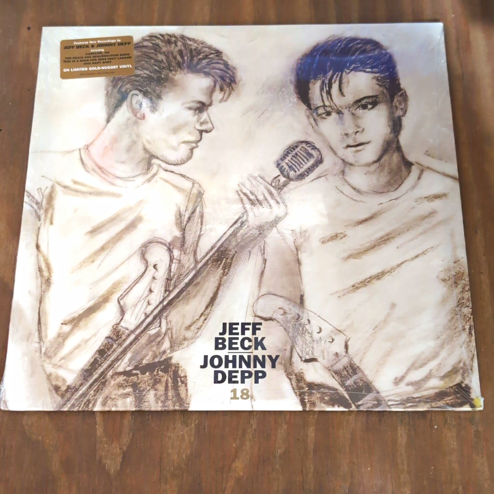 Jeff Beck & Johnny Depp 18 Rhino Limited Edition Gold Vinyl LP Sealed
