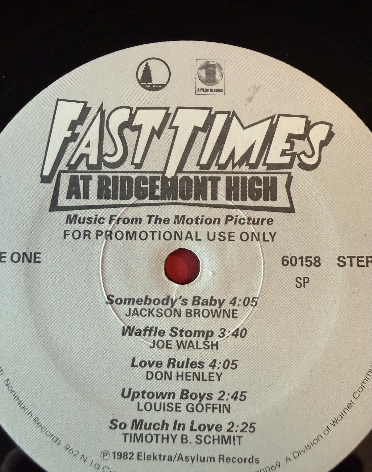 Fast Times Ridgemont High 2LP  Vinyl Elektra 1982. RARE PROMO COPY NEVER PLAYED