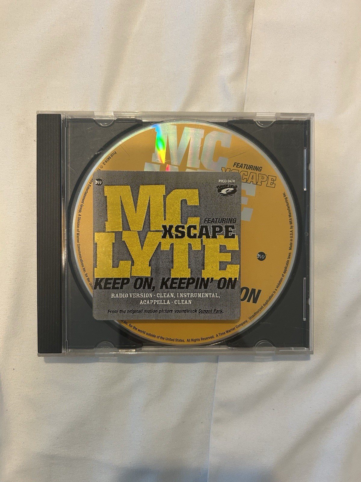 Vtg 1996 MC LYTE KEEP ON, KEEPIN' ON F/ XSCAPE - SINGLE PROMO CD - Hip Hop