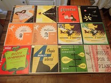 Lot of 12 Classical Vinyl LPs – RARE - Chopin - Music for Two Pianos - 1950s - picture