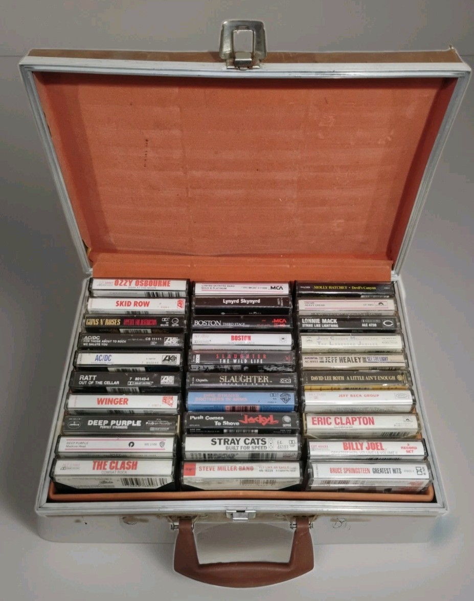 Vtg 30 Lot Classic Hard Rock Cassette Tapes 70s 80s Guns n Roses Skid Row Ozzy 