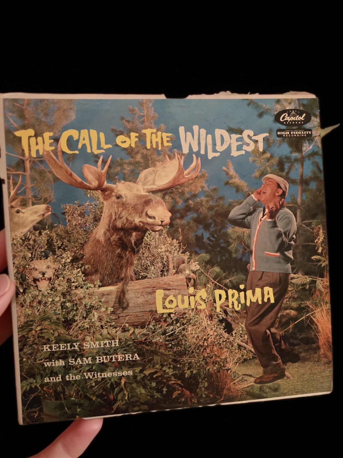 Louis Prima The Call of the Wildest Vinyl LP Capitol T836 1957 Mono Keely Smith