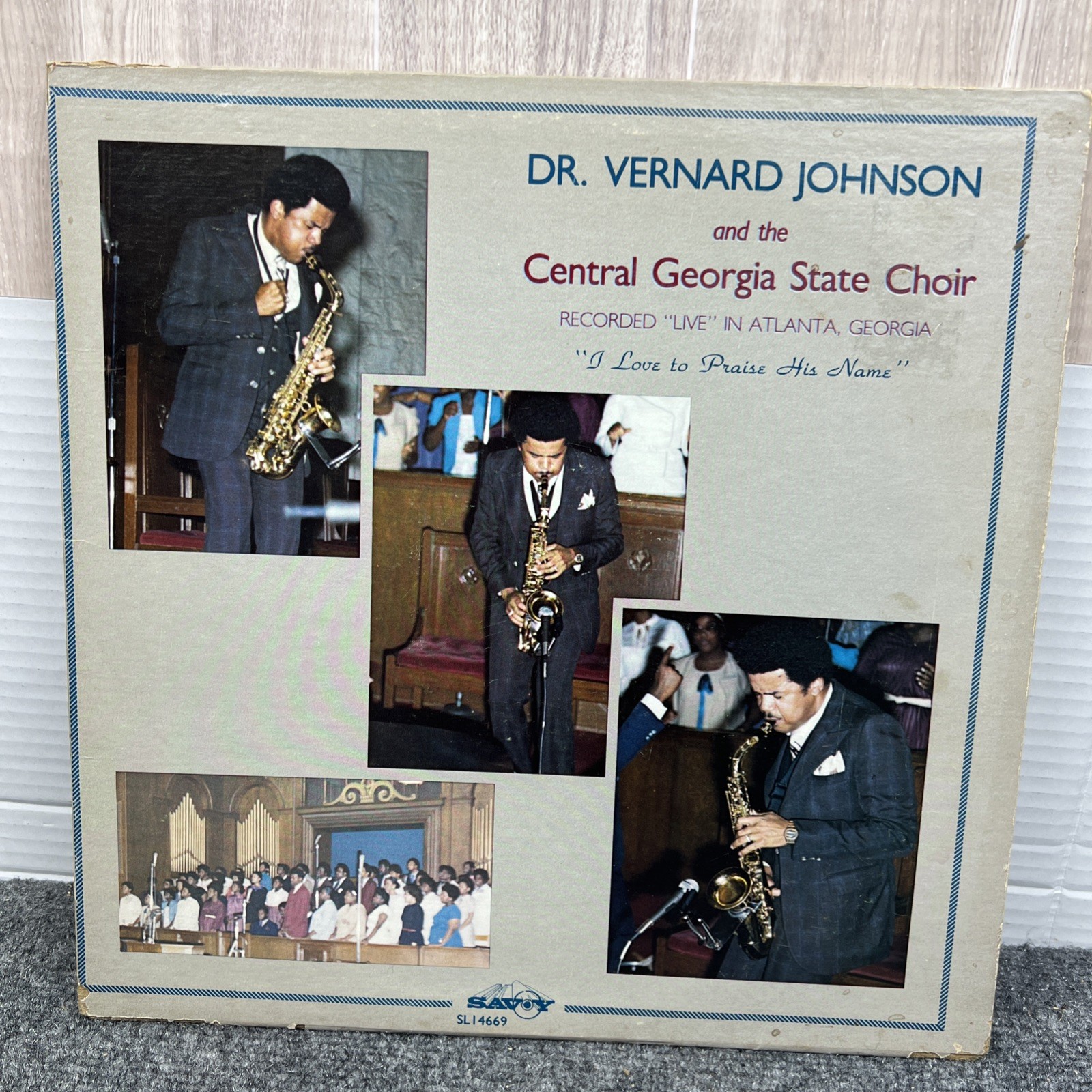 Vinyl 33 RPM - Dr. Vernard Johnson / I Love To Praise His Name Recorded Live