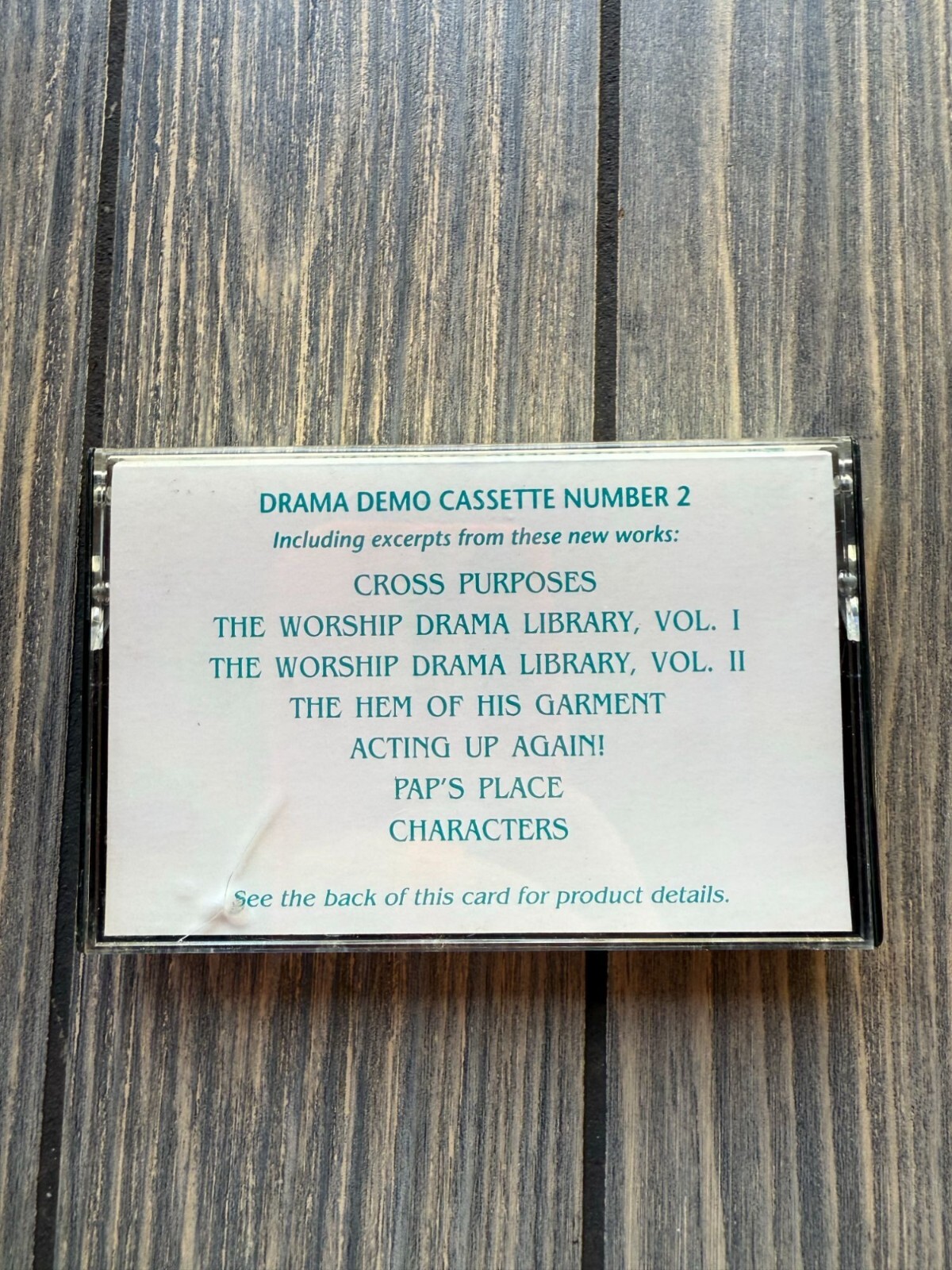 Vintage Drama Demo Cassette Tape No. 2 By Lillenas Music