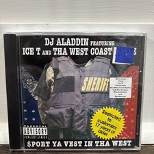 Ice-T and DJ Aladdin - Sport Ya Vest In Tha West CD Rare Rap Sealed New picture