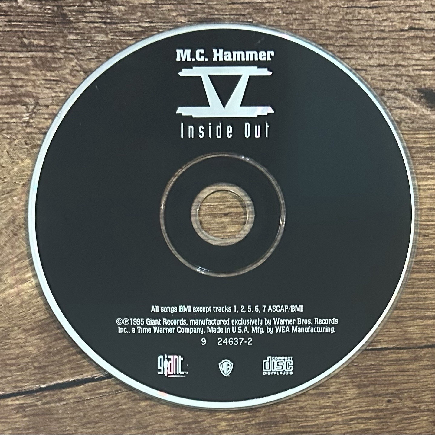 V inside Out by MC Hammer (CD, 1995)