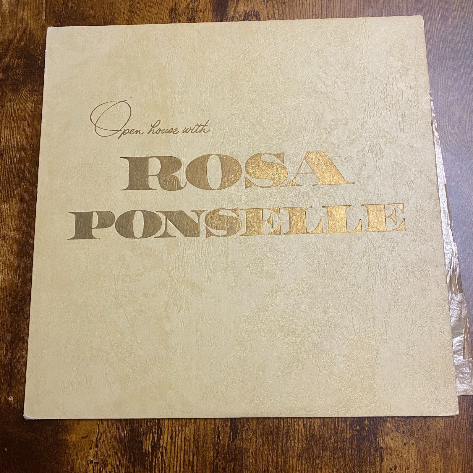 SIGNED AUTOGRAPHED Open House with Rosa Ponselle Carmela Vinyl LP