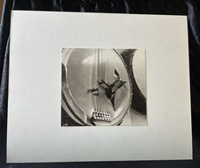 Bird in Banjo UCLA Vintage B&W Print Neal White 1969 Gelatin Silver Photo picture