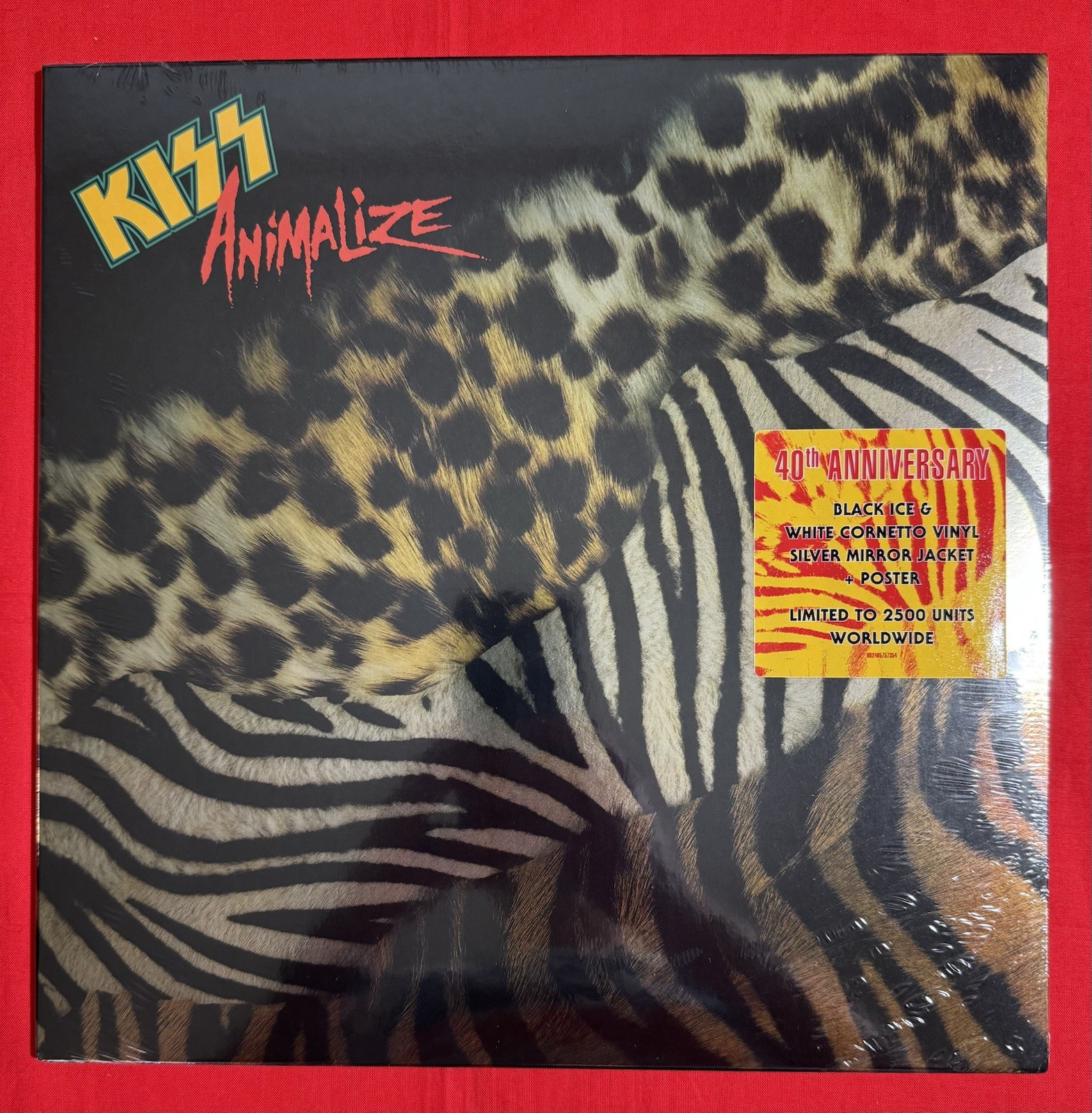 KISS ✨ ANIMALIZE ✨ 40th ANN. BLACK ICE & WHITE CORNETTO VINYL LP. ✨LMT TO 2500 ✨