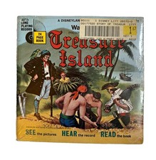 Disneyland Records Treasure Island 24-Page Book & 7