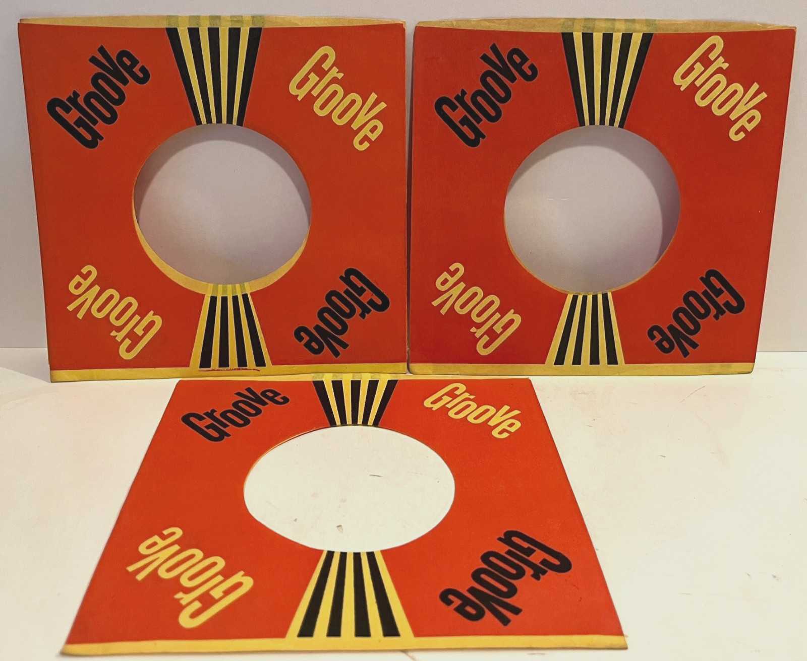 (3) Vintage Groove Records Sleeves 7