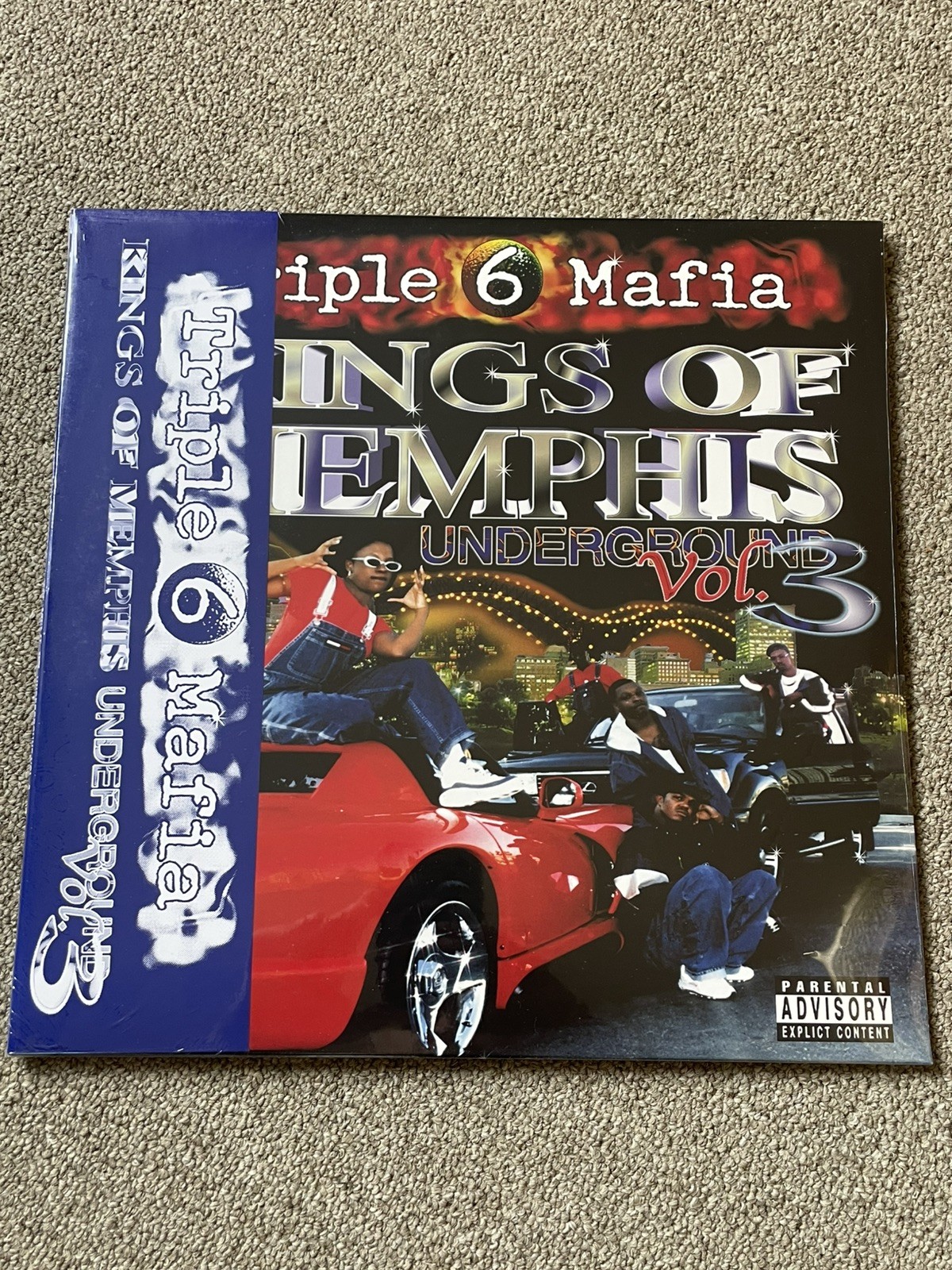TRIPLE 6 MAFIA *Kings Of Memphis Vol. 3* Blue Red & Silver 2xLP W/OBI Vinyl #659
