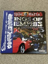 TRIPLE 6 MAFIA *Kings Of Memphis Vol. 3* Blue Red & Silver 2xLP W/OBI Vinyl #659 picture