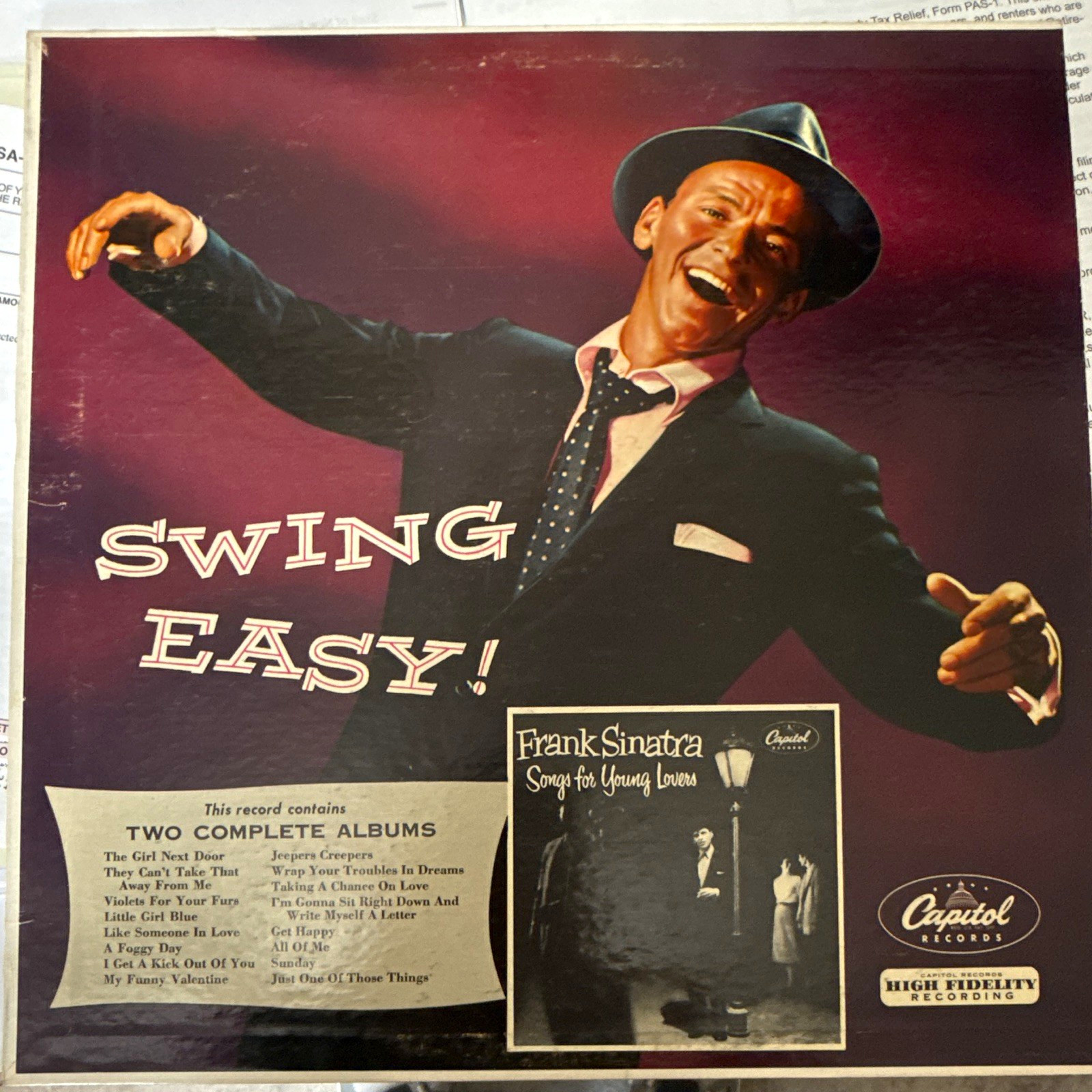 Frank Sinatra Swing Easy Capitol 12