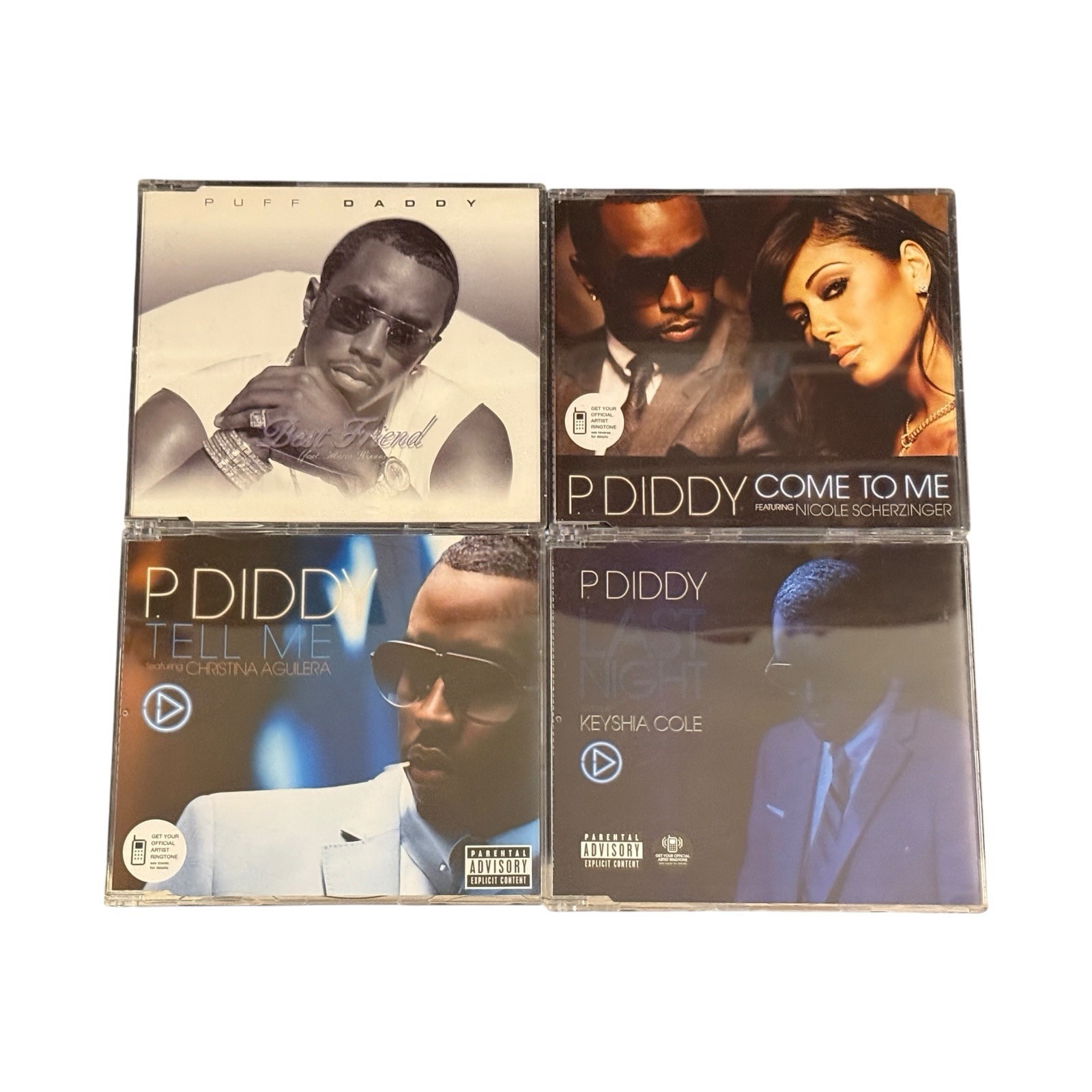 P Diddy Puff Daddy 4 CD Singles Bundle Best Friend Tell Me Last Night