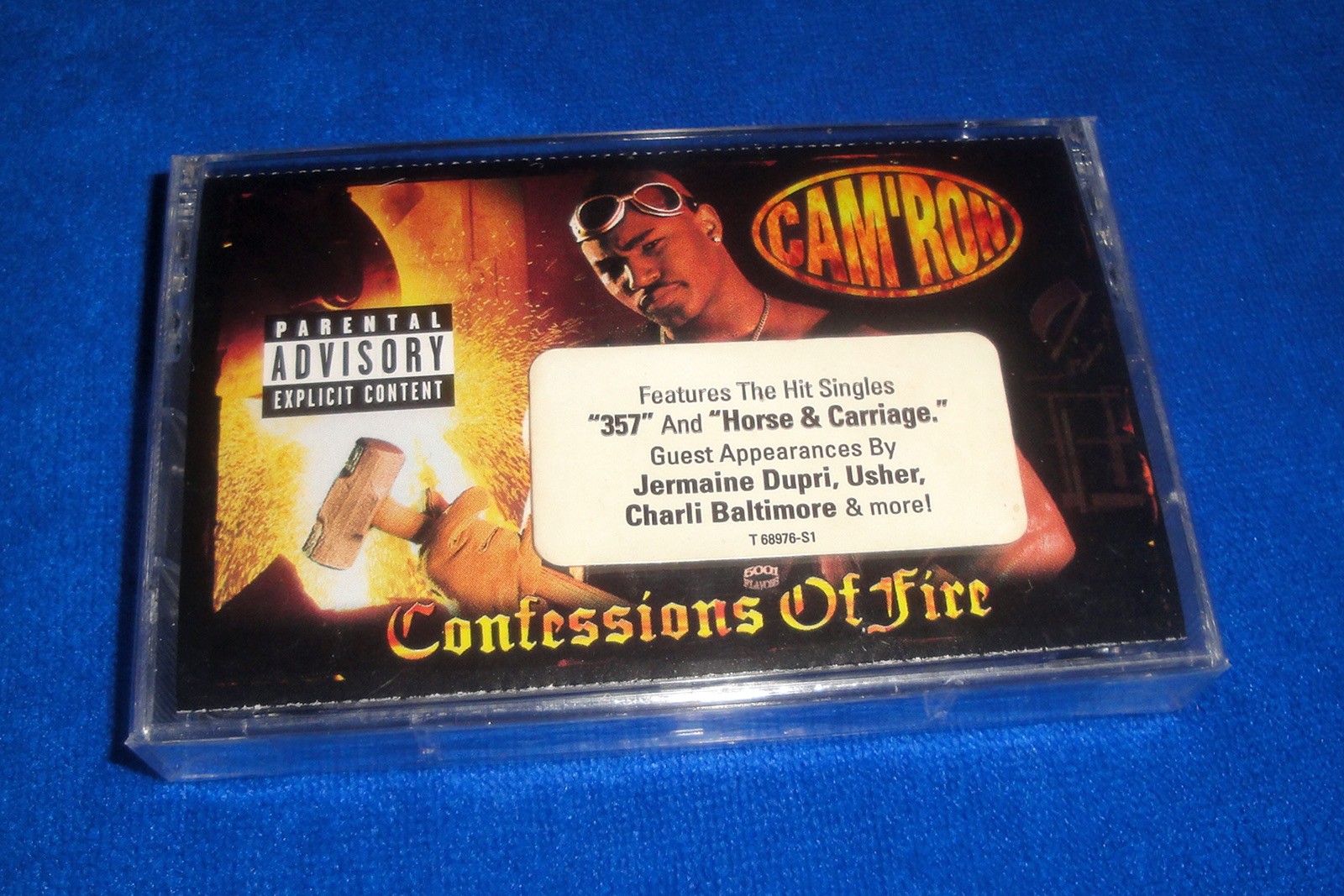 Cam’ron CONFESSIONS OF FIRE Cassette SEALED/Hype Sticker/Jermaine Dupri/Noreaga
