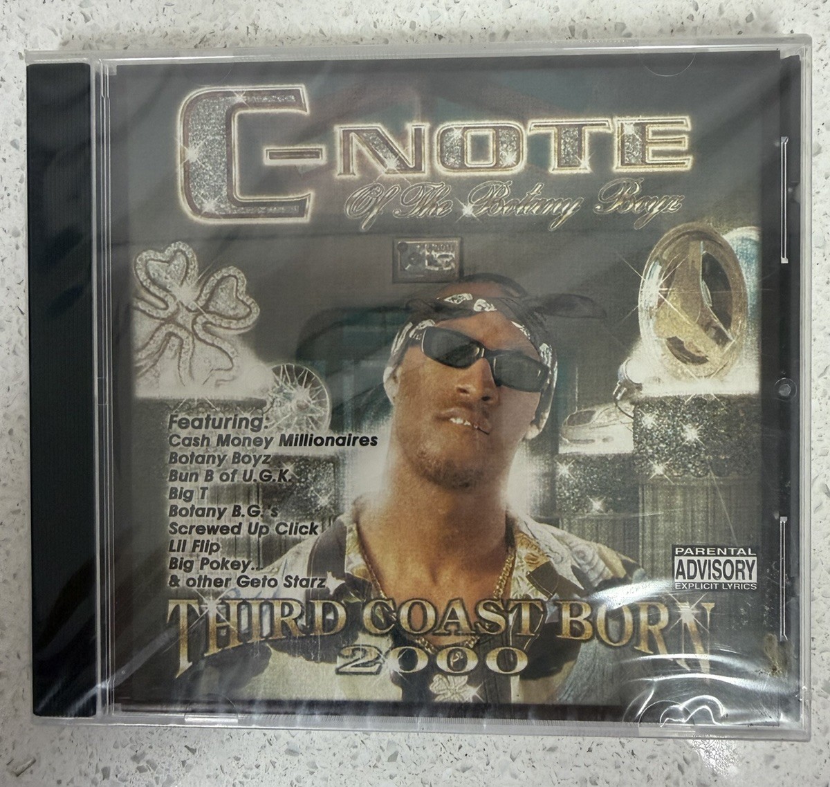 C-NOTE - Third Coast Born 2005 Reissue Houston Rap CD. Screwed Up Click. Rare
