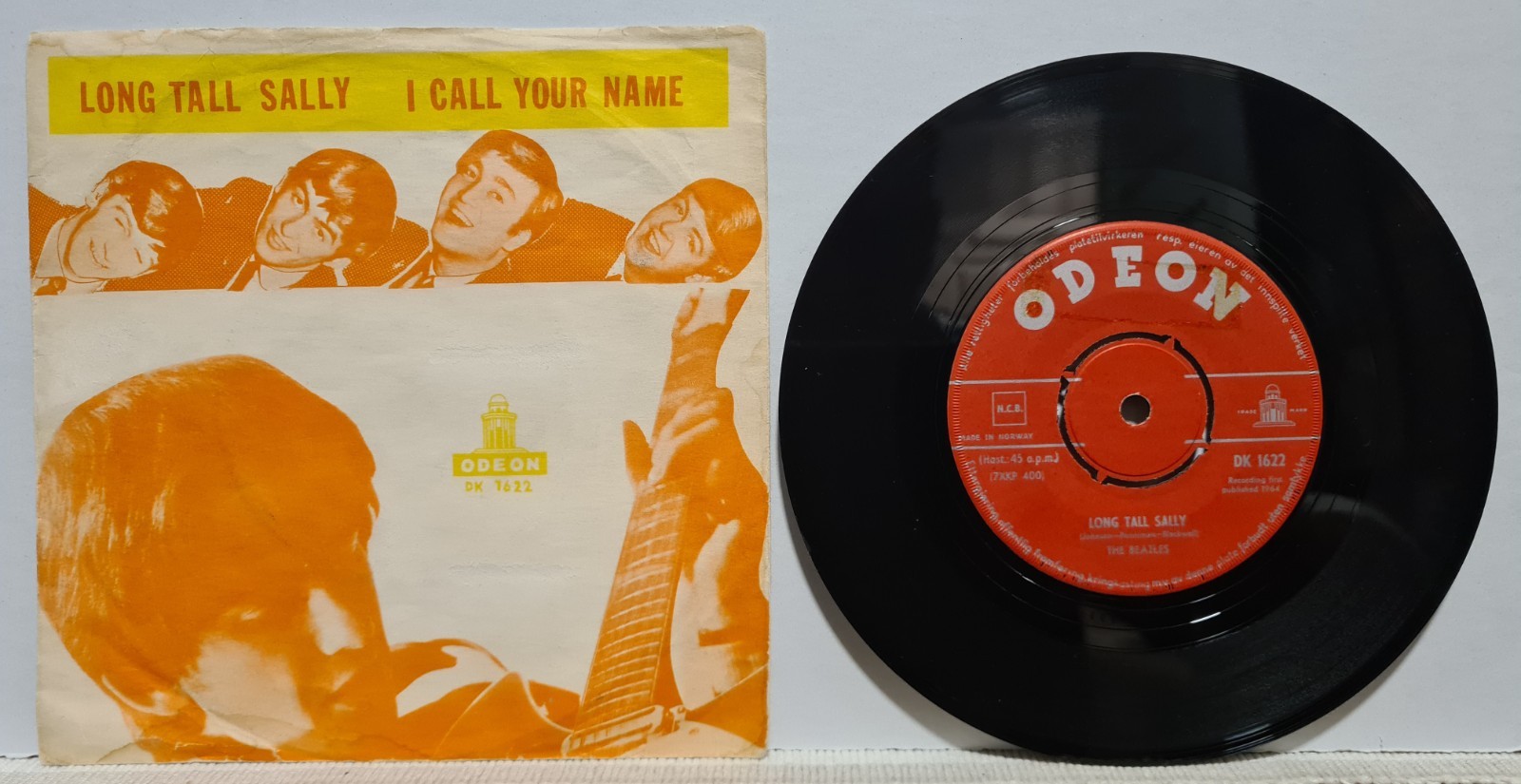 The Beatles long tall sally 1964  Vg+/Vg- Norway 7\