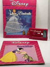 Vintage Disney Children Read Along Book & Tape Cinderella & Snow White picture