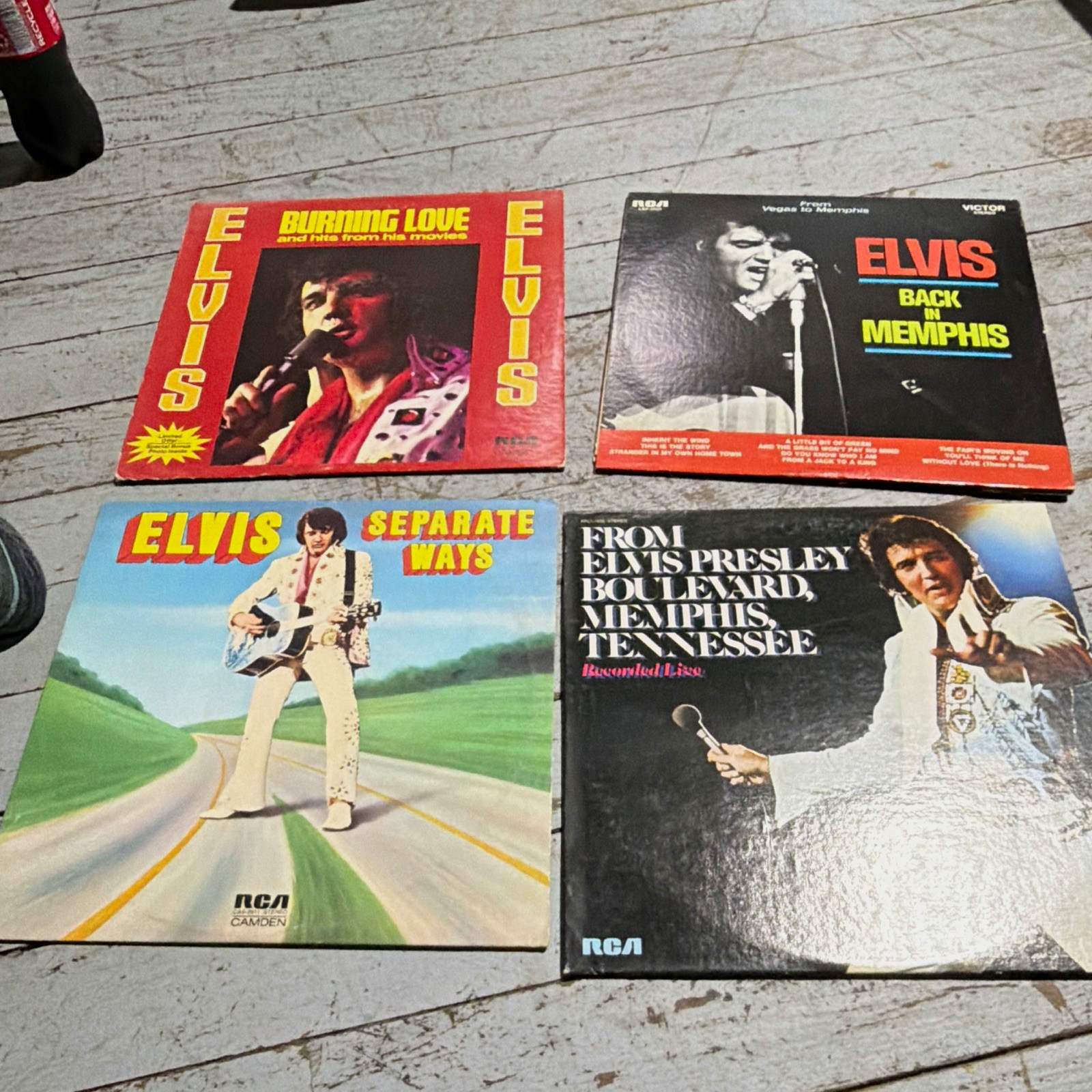 Elvis Presley RCA Victor Vinyl LP Record Lot (6) Burning Love Back in Memphis