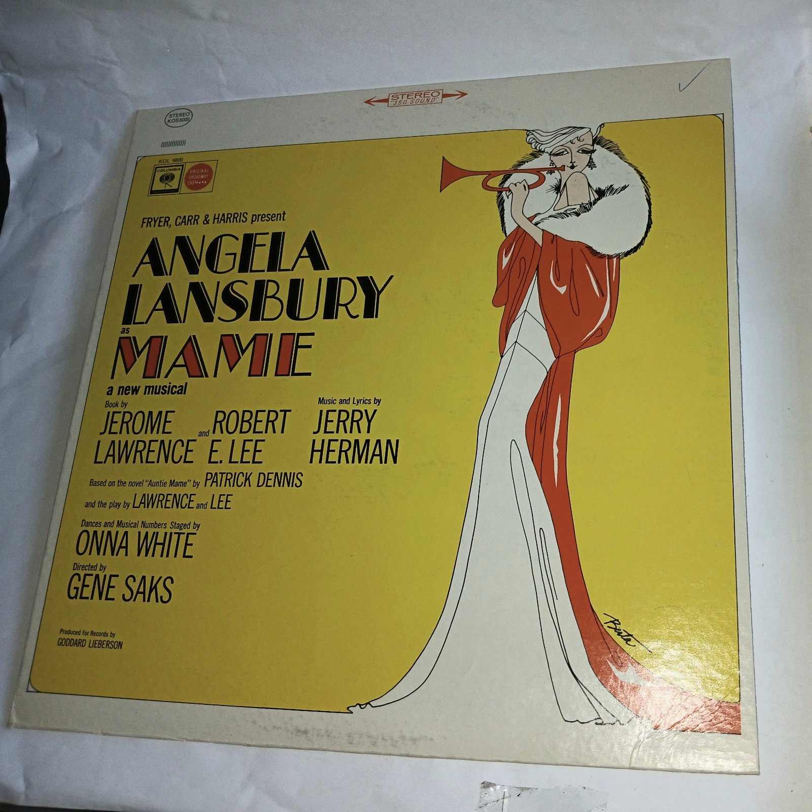 Vtg 1966 Mame Angela Lansbury Lp Near Mint
