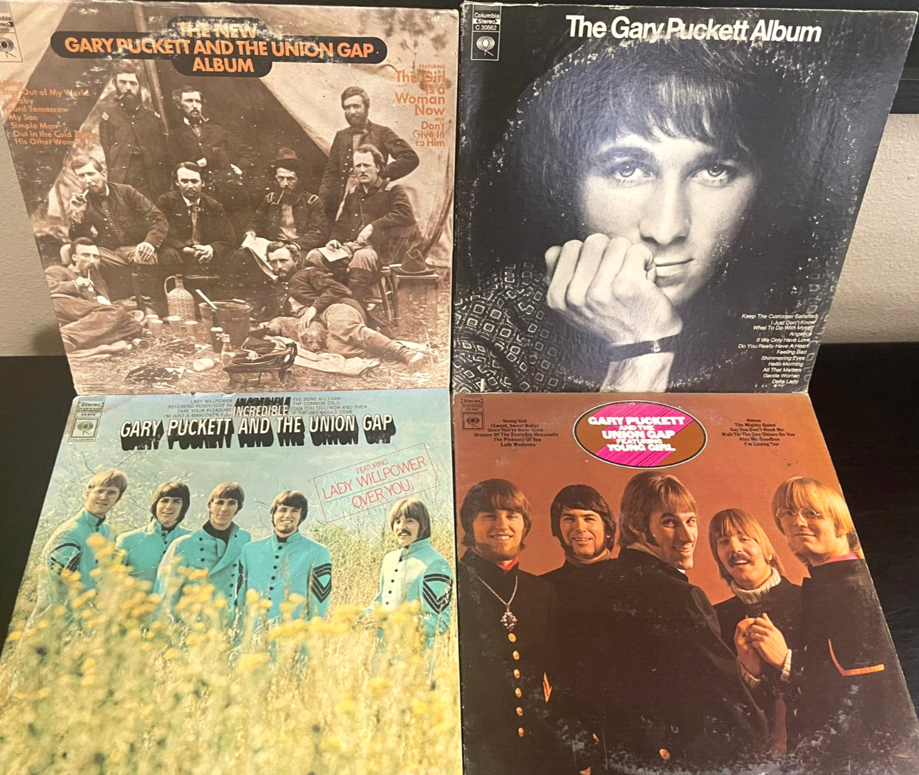 Gary Puckett & The Union Gap Lot of (4) Vinyl LPs Records 33 RPM Vintage Classic