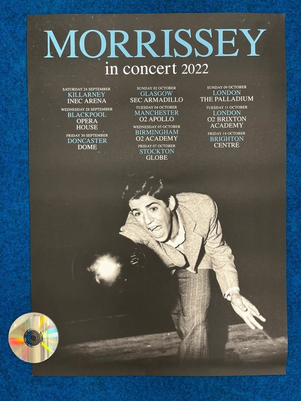 Morrissey Tour Poster 2022 Official Gig Merchandise Large 60cm x 84cm The Smiths
