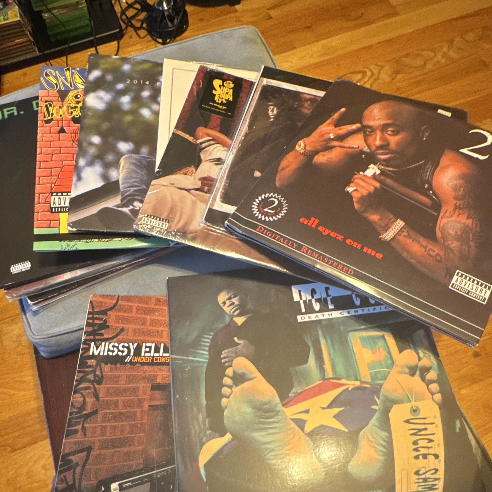 Hip hop vinyl lot 2Pac Vinyl missy BIG, DRE , Ice Cube