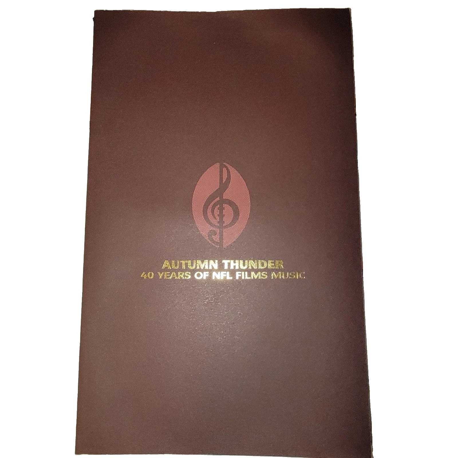 Autumn Thunder: 40 Years of NFL Films Music DVD Collectors Special Edition Book