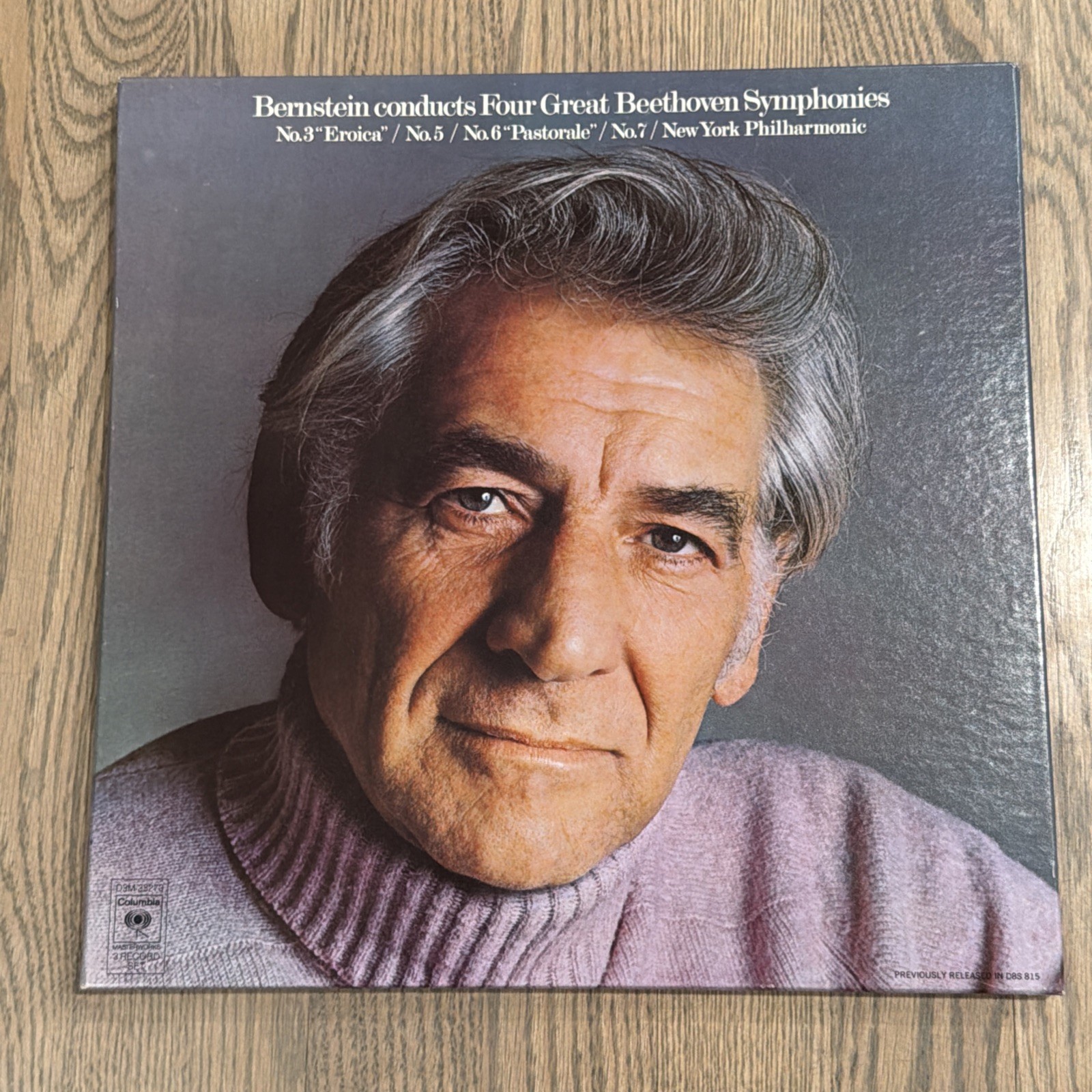 Bernstein Conducts Four Great Beethoven Symphonies 3 Box Set \'75 EUC D3M33273