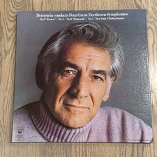 Bernstein Conducts Four Great Beethoven Symphonies 3 Box Set '75 EUC D3M33273 picture