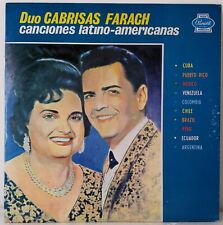 Duo Cabrisas Farach.  Canciones Latino-Americanas. Mint Condition. Fast Shipping picture