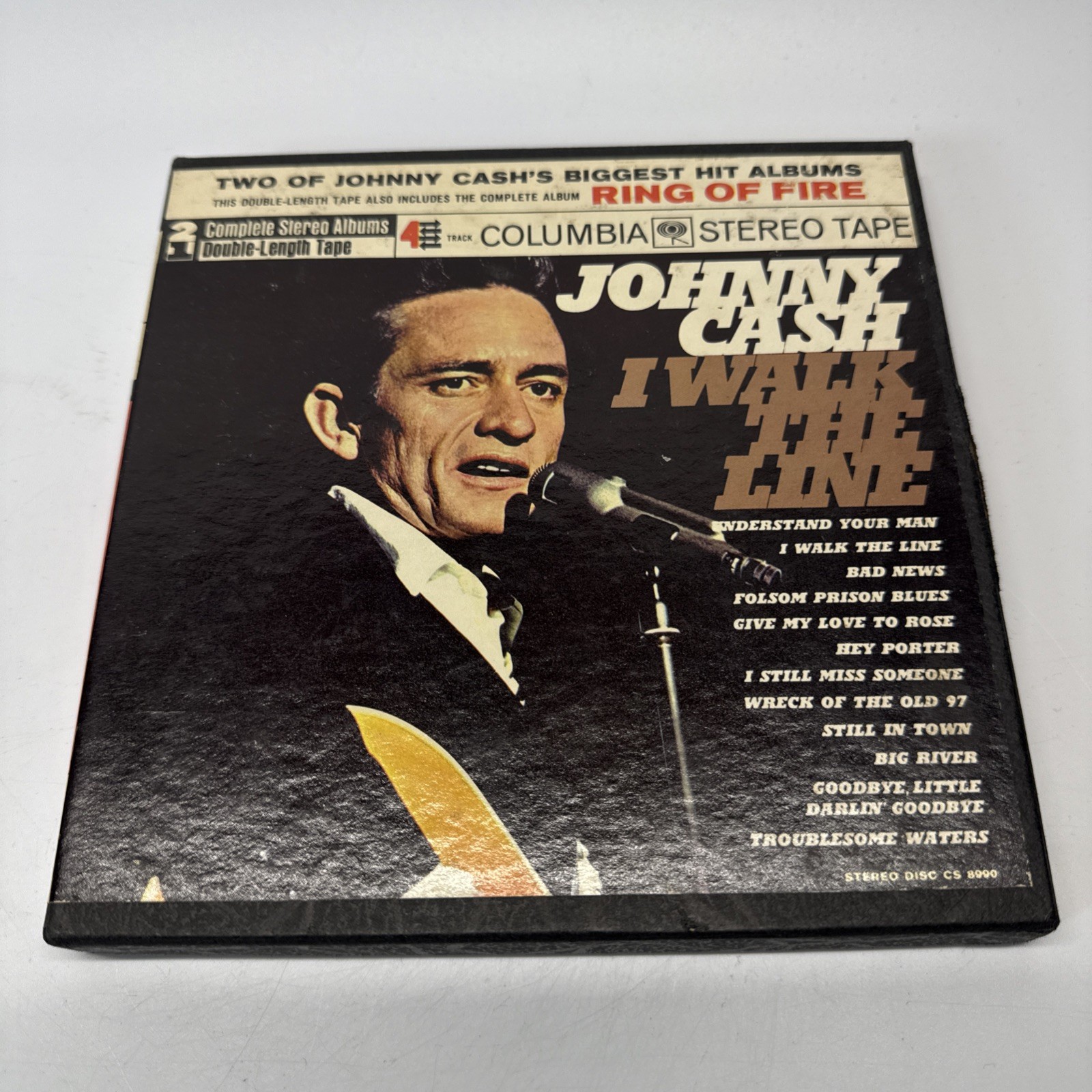 Vintage Johnny Cash I Walk the Line & Ring of Fire albums 7