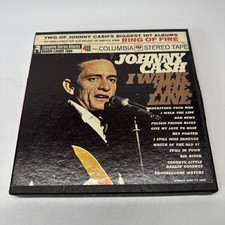 Vintage Johnny Cash I Walk the Line & Ring of Fire albums 7