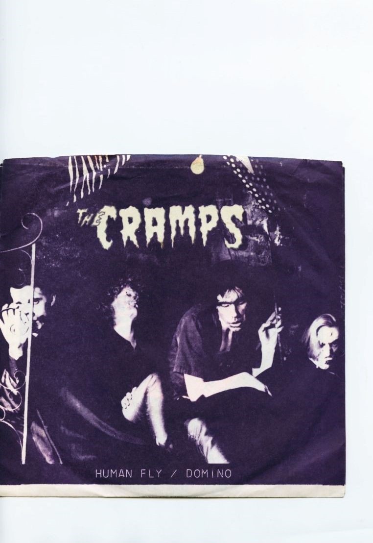 VINYL 45 w/ Pic Sleeve The Cramps - Human Fly 1st US PR Glow In The Dark SLV NM-
