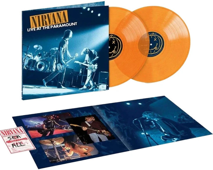 NIRVANA Live At The Paramount REMASTERED 2 LPs Orange Vinyl MADE IN GERMANY NEW