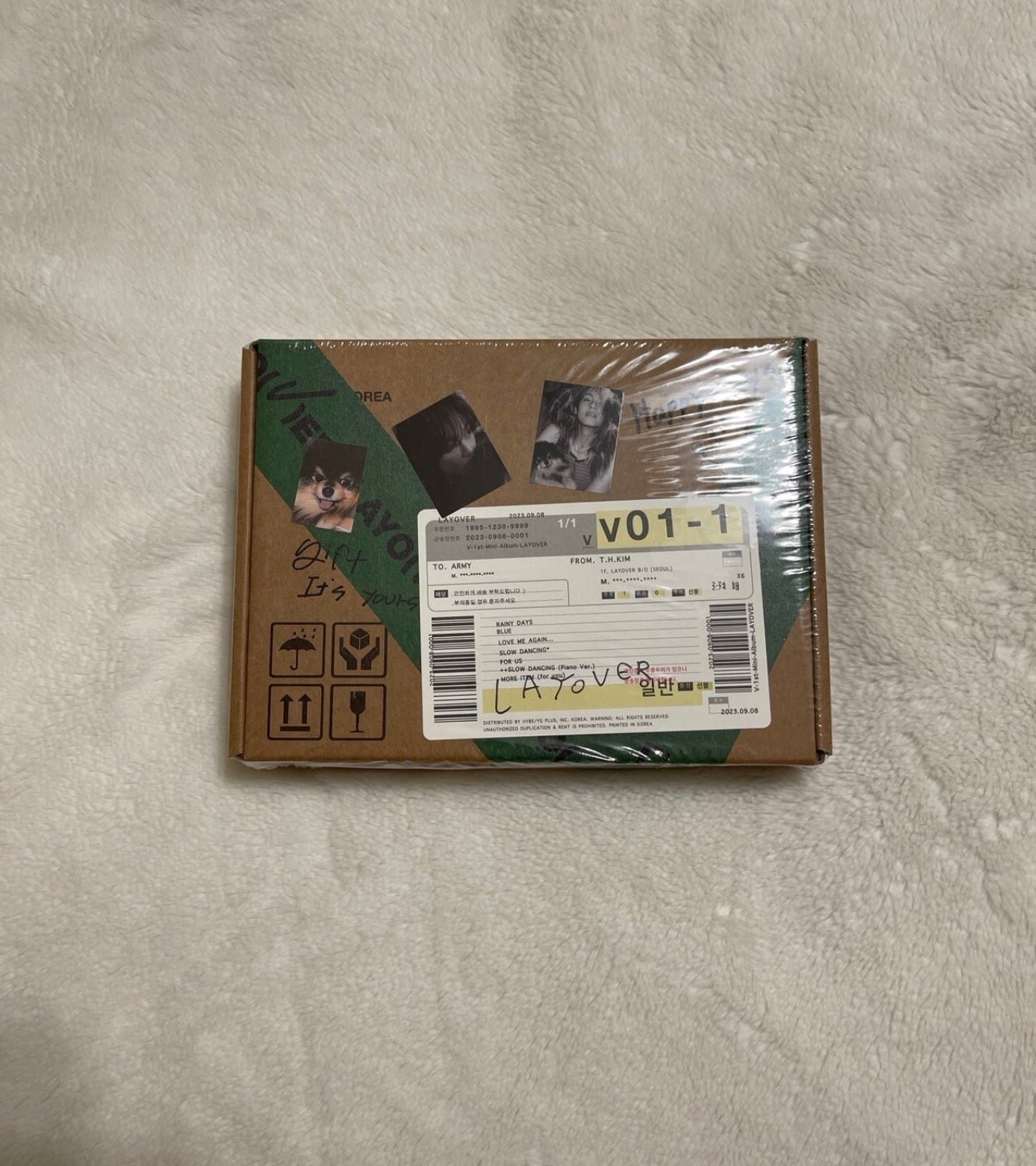 NEW SEALED Layover Album (Green Version) BTS V Taehyung
