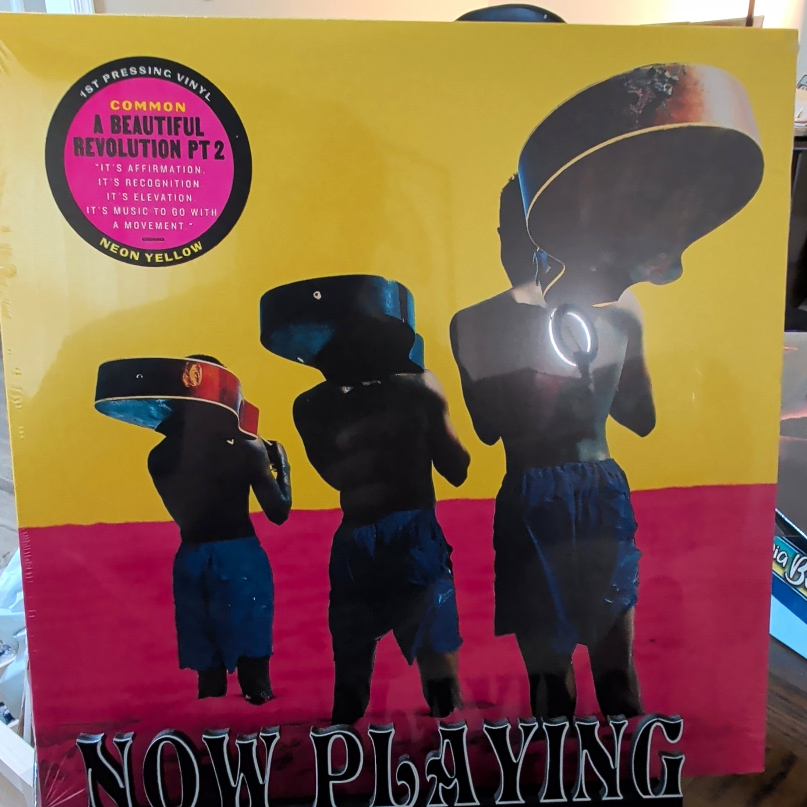 Common A Beautiful Revolution Pt. 2 Neon Yellow Colored Vinyl LP Loma Vista