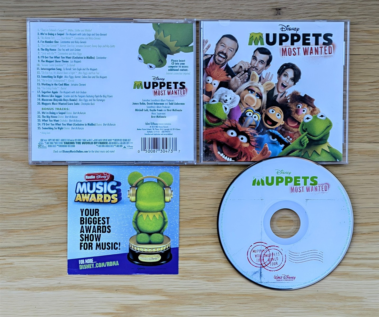 Disney Muppets Most Wanted Soundtrack CD