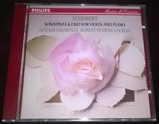 ARTHUR GRUMIAUX SCHUBERT VIOLIN SONATINAS DUO CD PHILIPS W-GERMANY FULL SILVER  picture