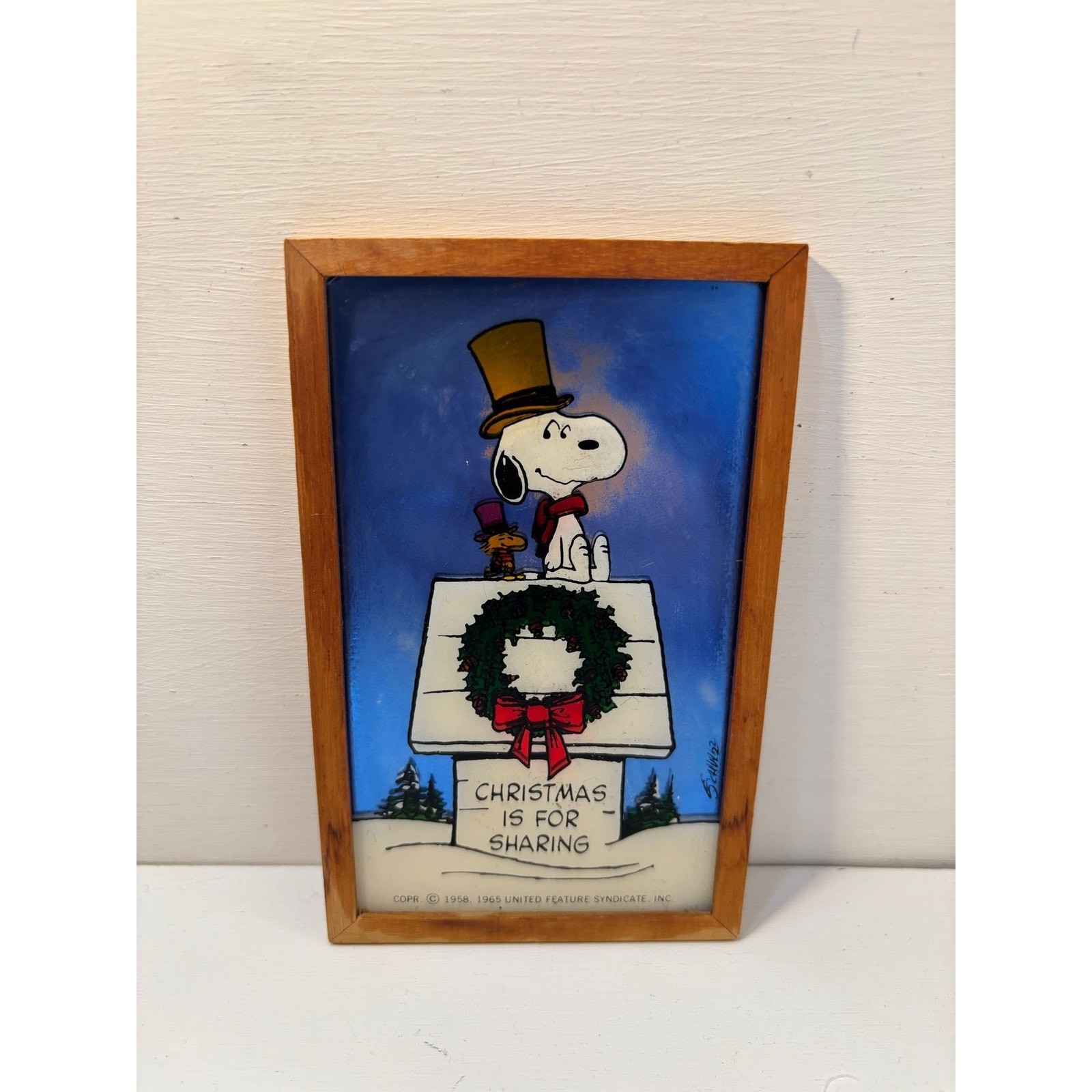 Hallmark Little Gallery Snoopy and Woodstock 