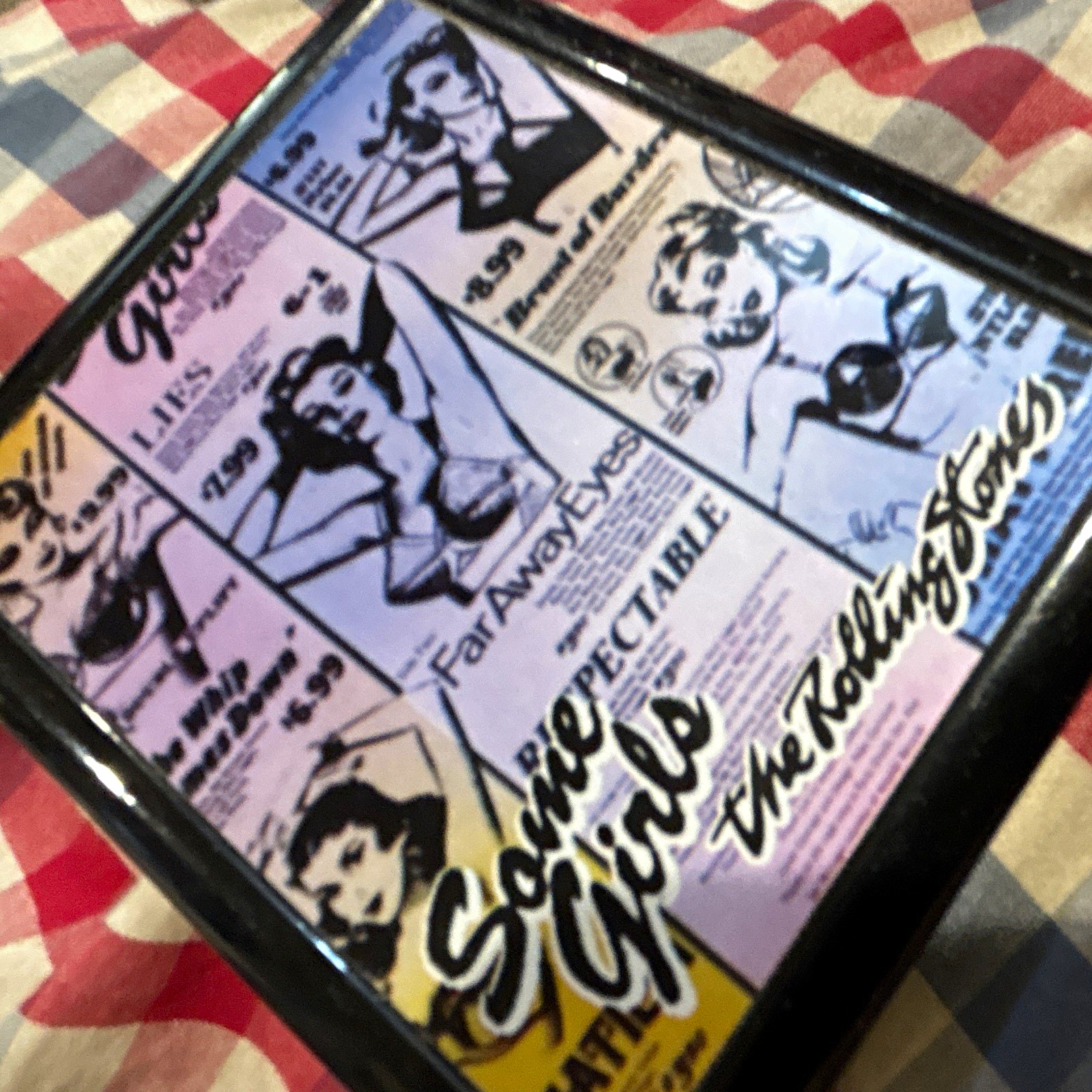 The Rolling Stones “Some Girls” Black Hard Tobacco/Cigarette Case w/ Latch new
