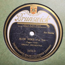 ORIOLE ORCHESTRA RUSSO & FIORITO Slow Poke/South Sea Eyes BRUNSWICK 2473 EE- picture