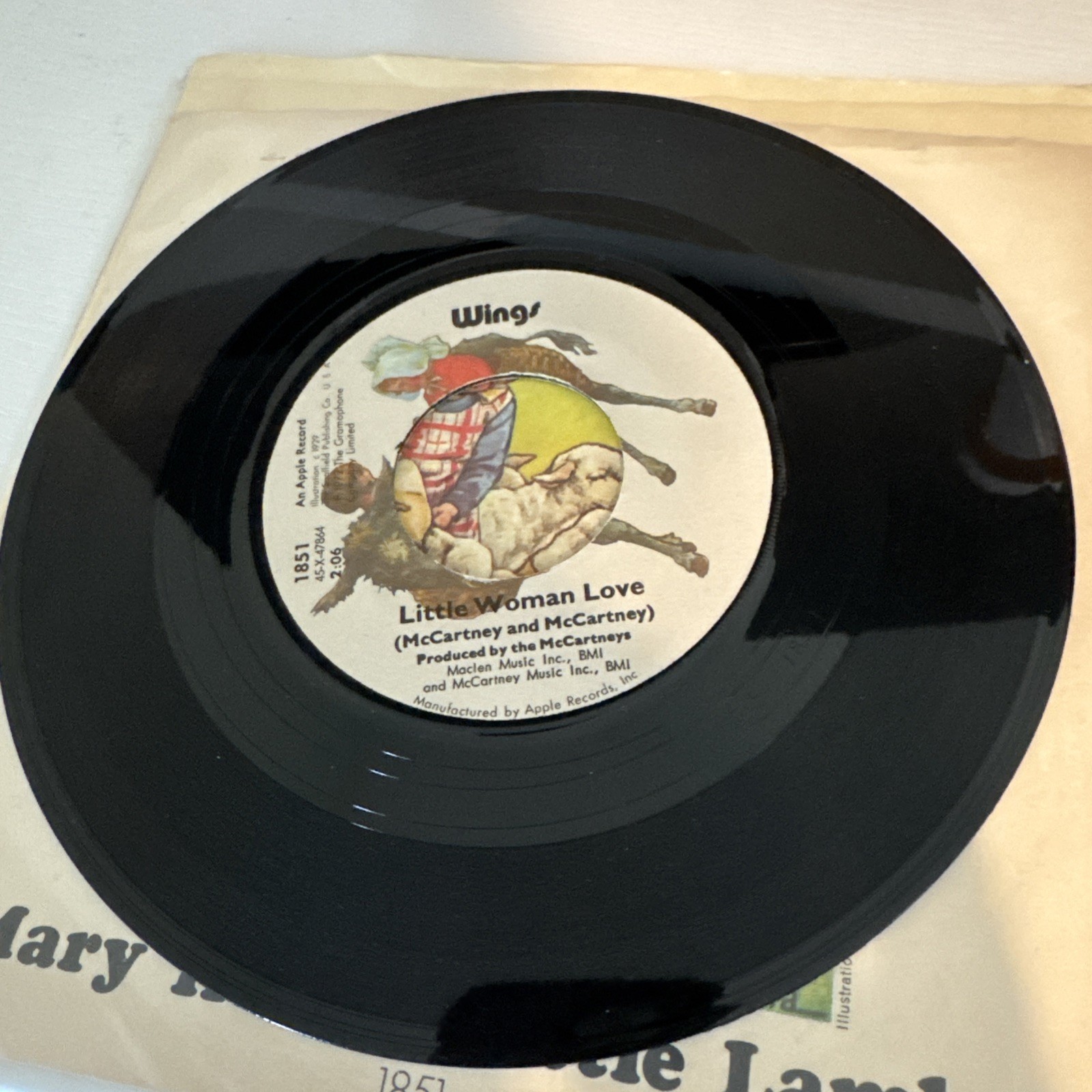 McCartney & McCartney - Mary Had A Little Lamb/Little Woman Love - Apple Records