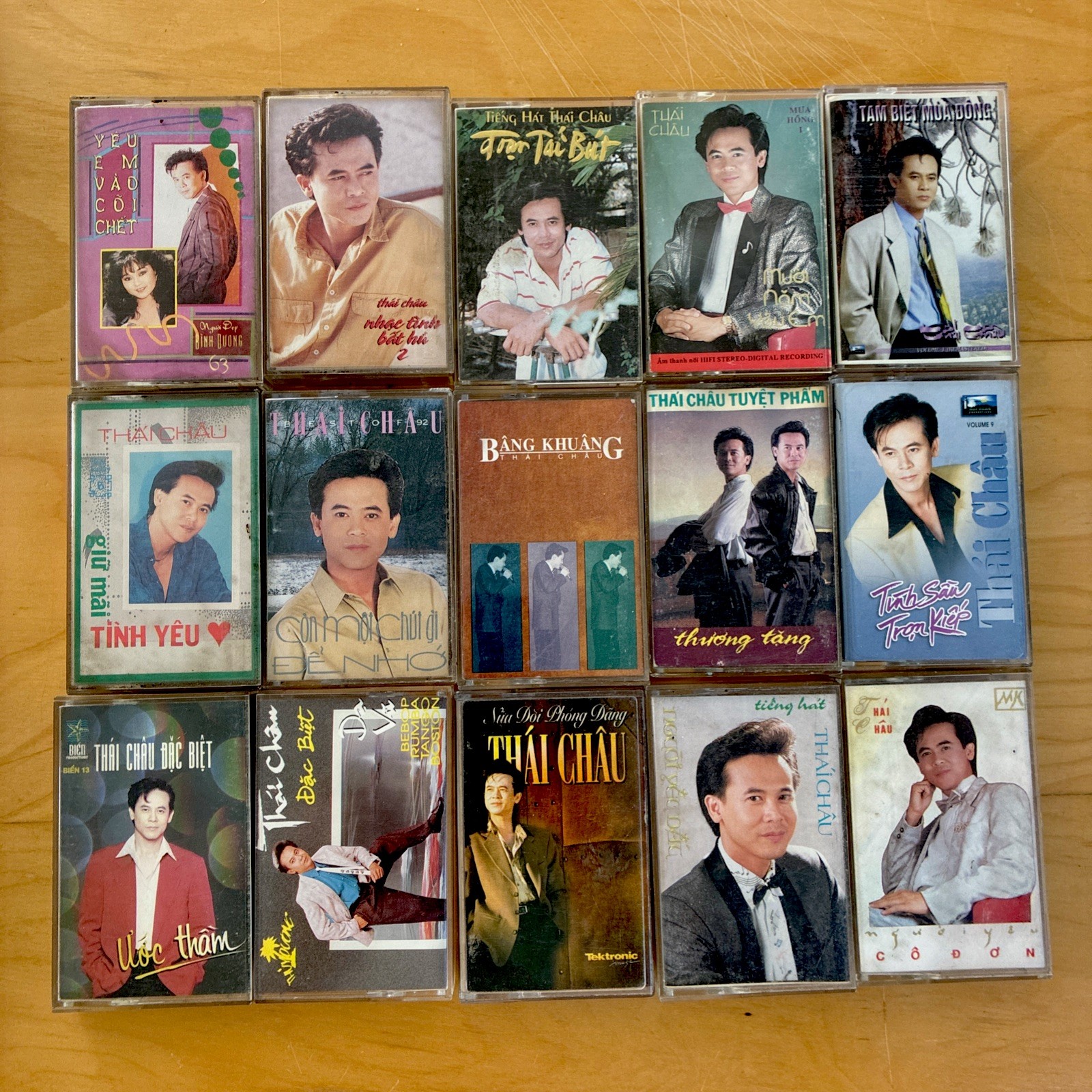 THAI CHAU - 15 Cassette Tape Lot - Rare Vietnamese Music - Original 80’s/90’s