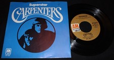 Carpenters-Superstar-A&M 1289-Vintage 1971 Picture Sleeve 45-VG++ picture