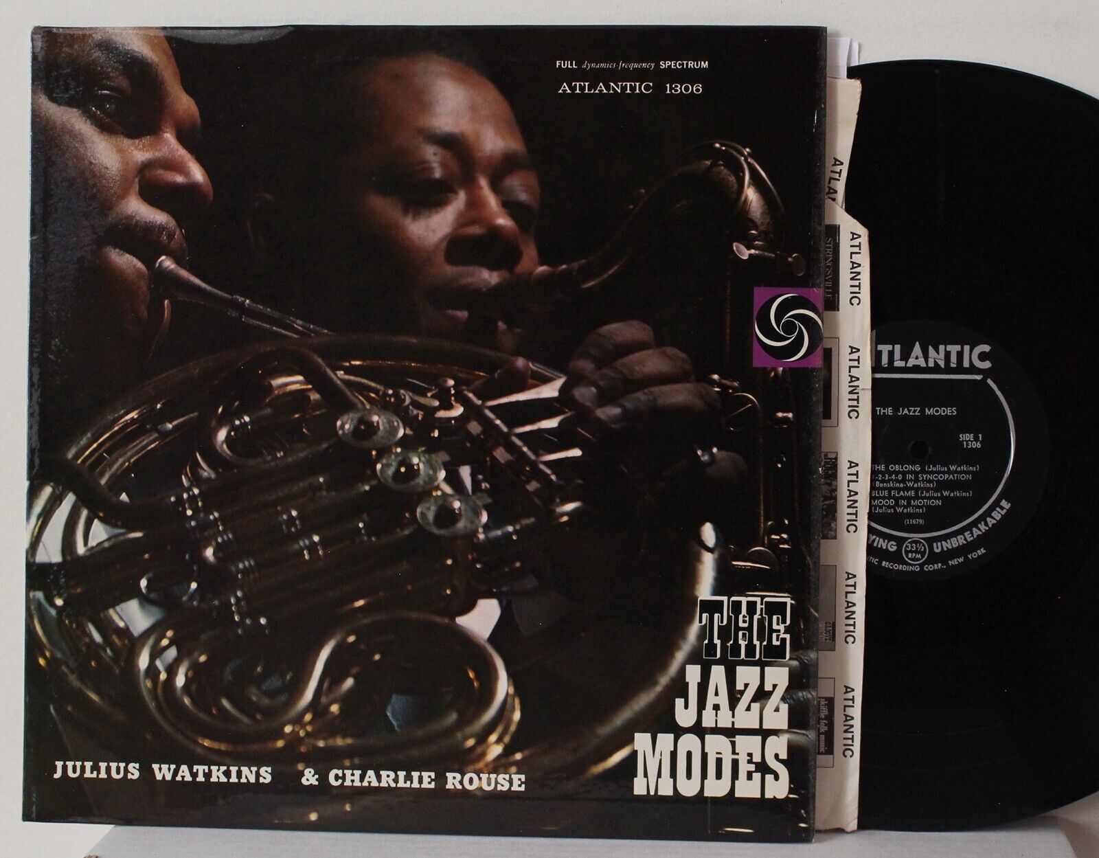 “Jazz Modes” LP ~ Julius Watkins & Charlie Rouse ~ Atlantic 1306 ~ DG Mono ~ NM
