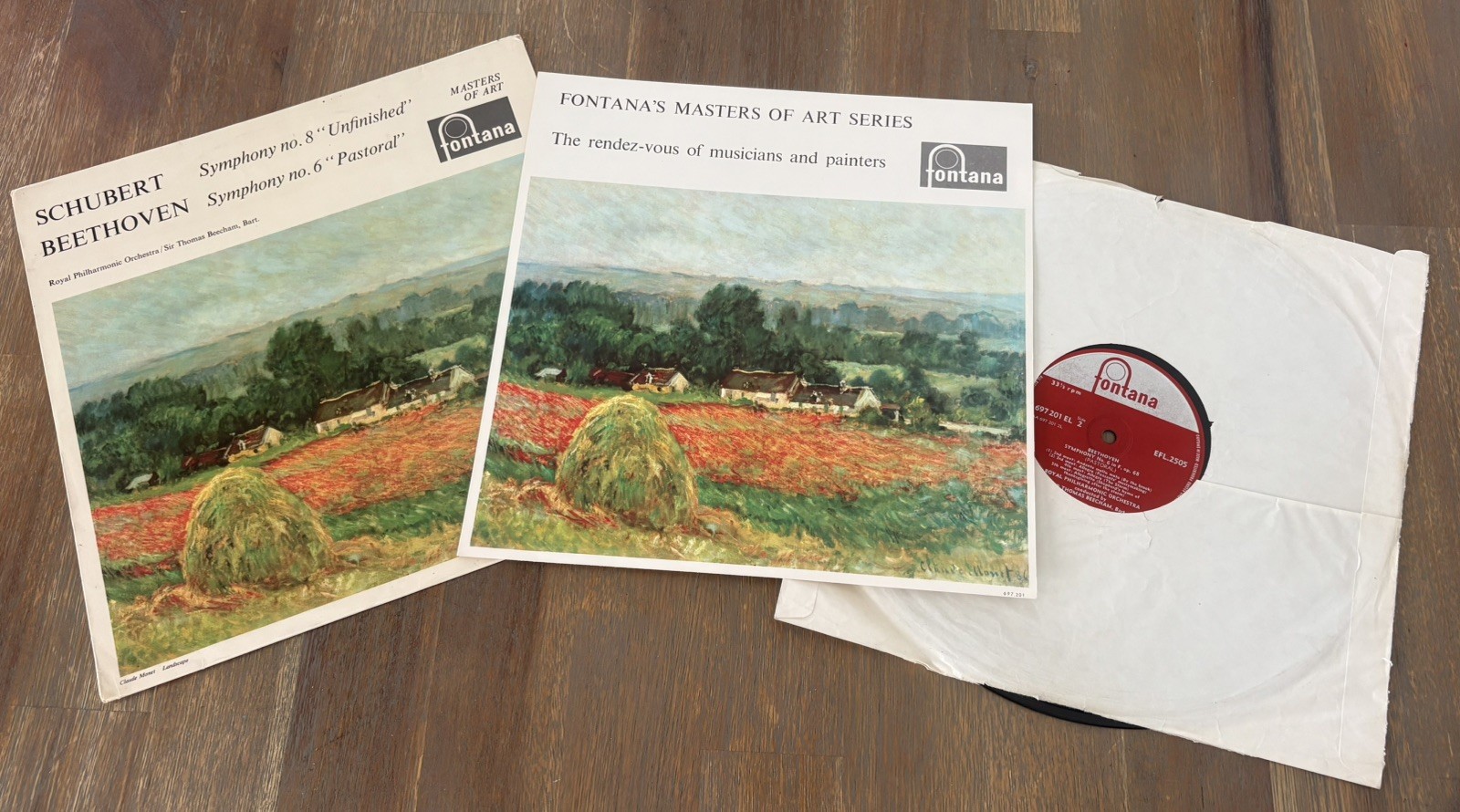 Schubert Beethoven limited vinyl - Collectible vinyl- made in England.Fontana  