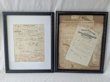 1876-1881 Ohio Merchant Archive Wurlitzer Violin Bow Harmonica Pioneer Oil Paper picture