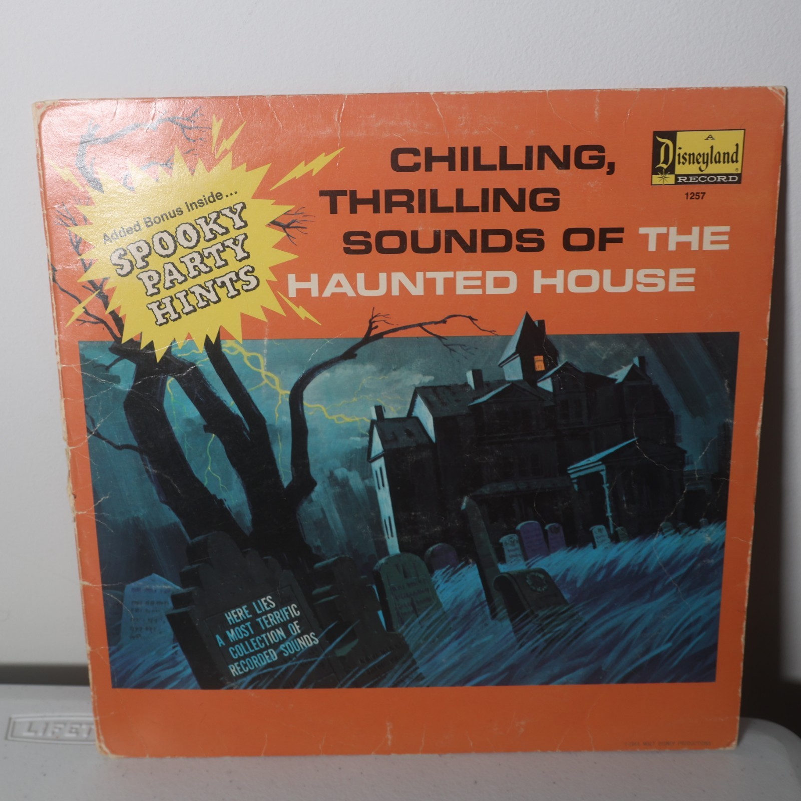 Disney Chilling Thrilling Sounds Of The Haunted House LP Vinyl Disneyland 1964